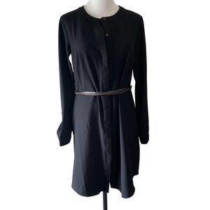 Merona Shirt Dress Black size Small